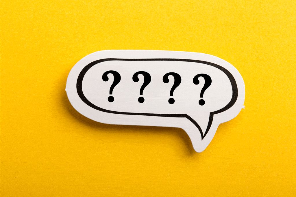 4 question marks in bubble on yellow wall | water filtration system dallas tx frisco tx