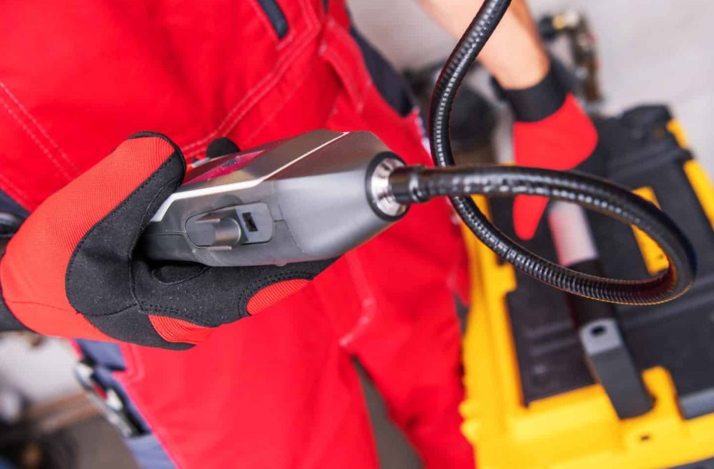 Sewer gas leak detector by Benjamin Franklin Plumbing of Dallas, TX.