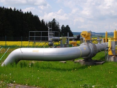 An underground gas pipeline delivers gas across the country.