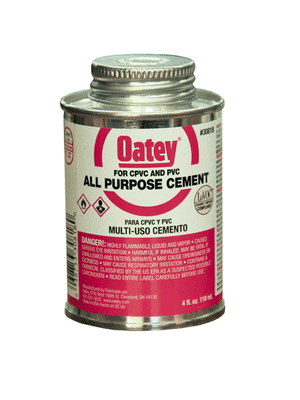 Can of PVC cement.
