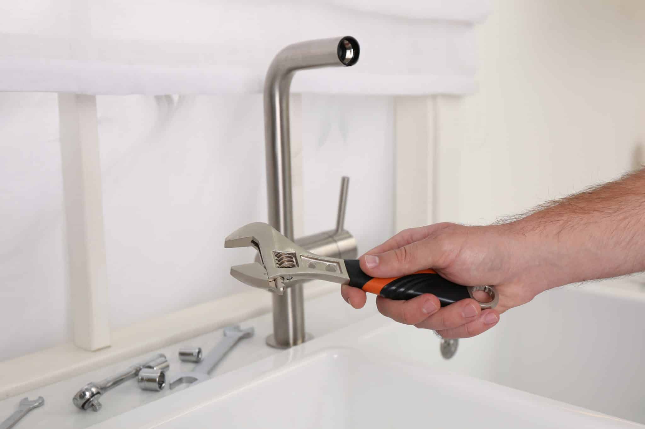 Plumbing Tools for Fixing a Leaky Faucet.