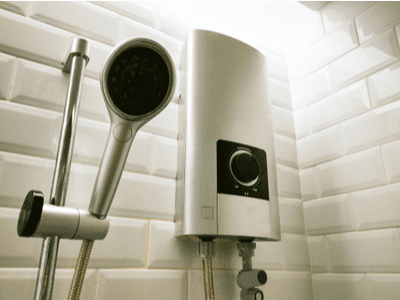 A point of use tankless water heater