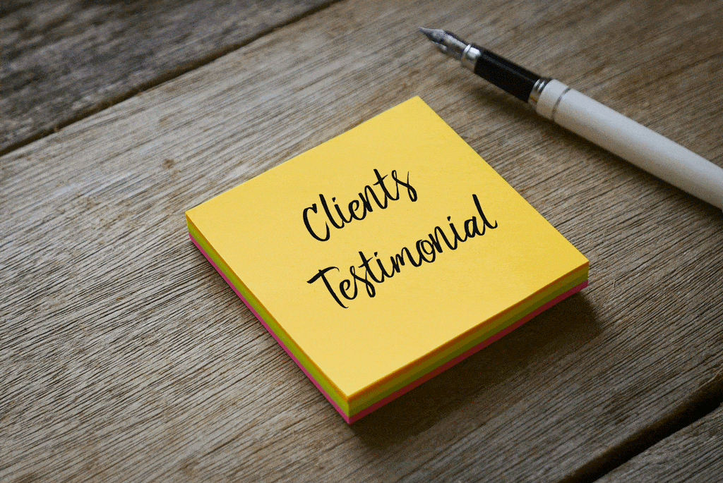 sticky note with client testimonial written on it | gas leak repair dallas tx plano tx
