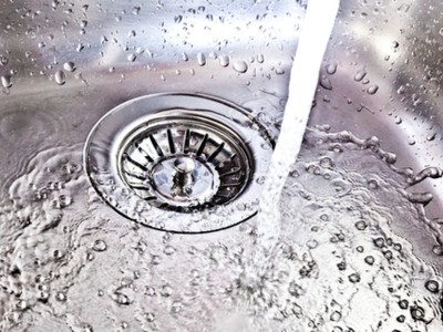 Water drains into your sewer line.
