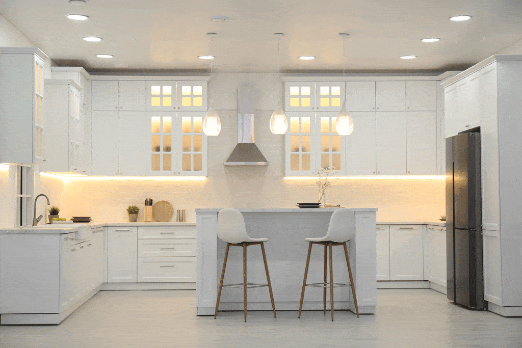 big white modern kitchen open concept kitchen plumbing upgrade dallas tx carrollton tx