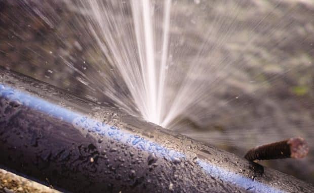burst pipe broken pipe