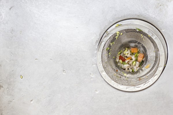 food in drain