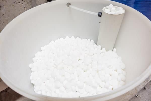 check water softener levels once a week