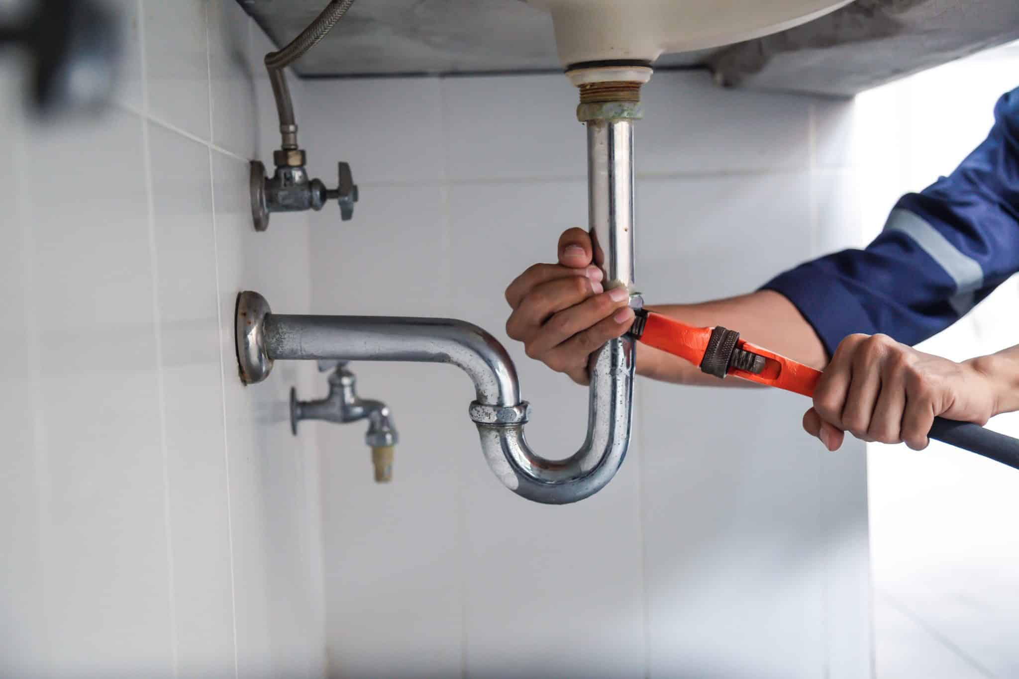 Plumbing inspection.