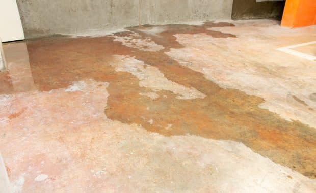 Slab leaks in basement.