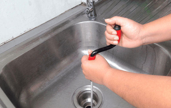 Snaking a sink drain