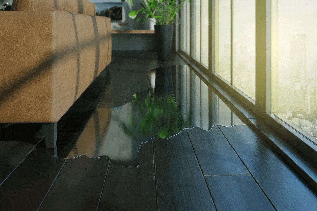 water leak on floor behind couch emergency plumber plano tx dallas tx