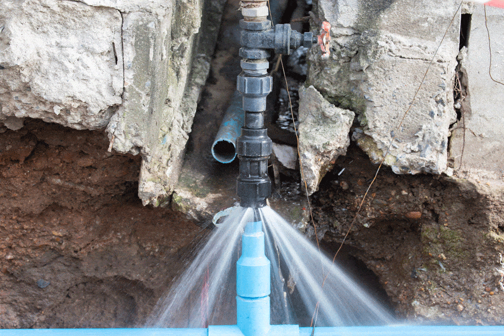 water line break line leak repair and replacement plano tx dallas tx